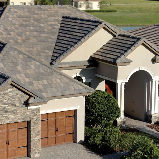residential home with eagle concrete tiles