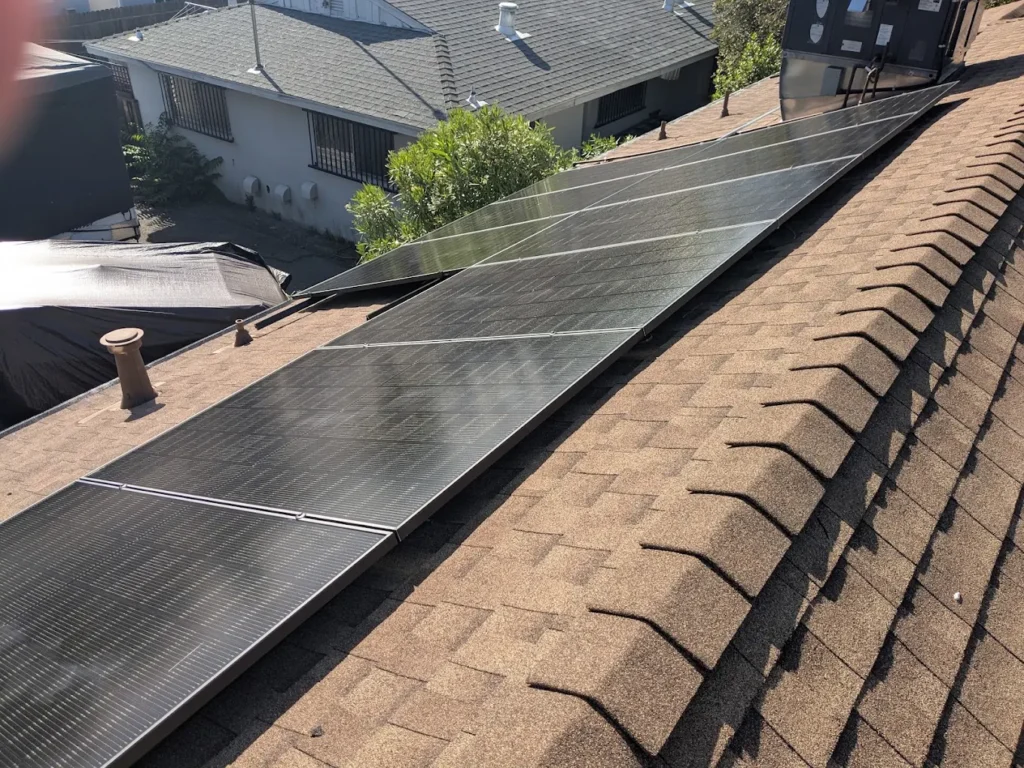 House solar panels